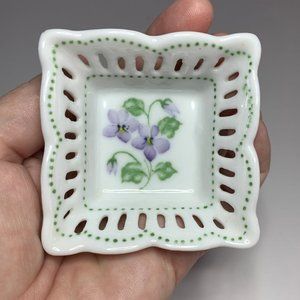 Vintage Reticulated Dish Andrea by Sadek Thailand